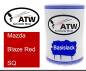 Preview: Mazda, Blaze Red, SQ: 500ml Lackdose, von ATW Autoteile West.